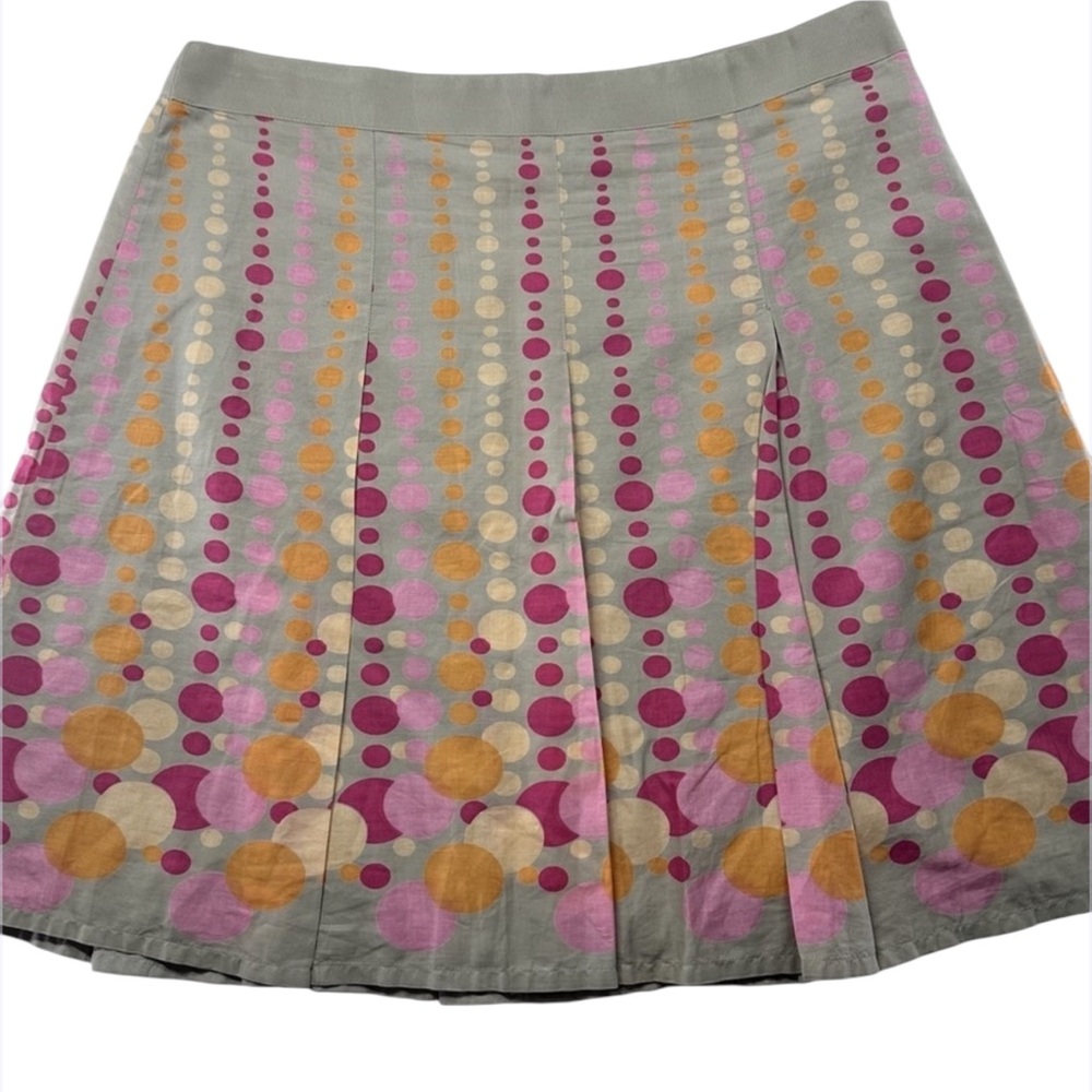 Hillard & Hanson A Line Tie Dye Red Skirt Women Size 14 Petite Pull On
